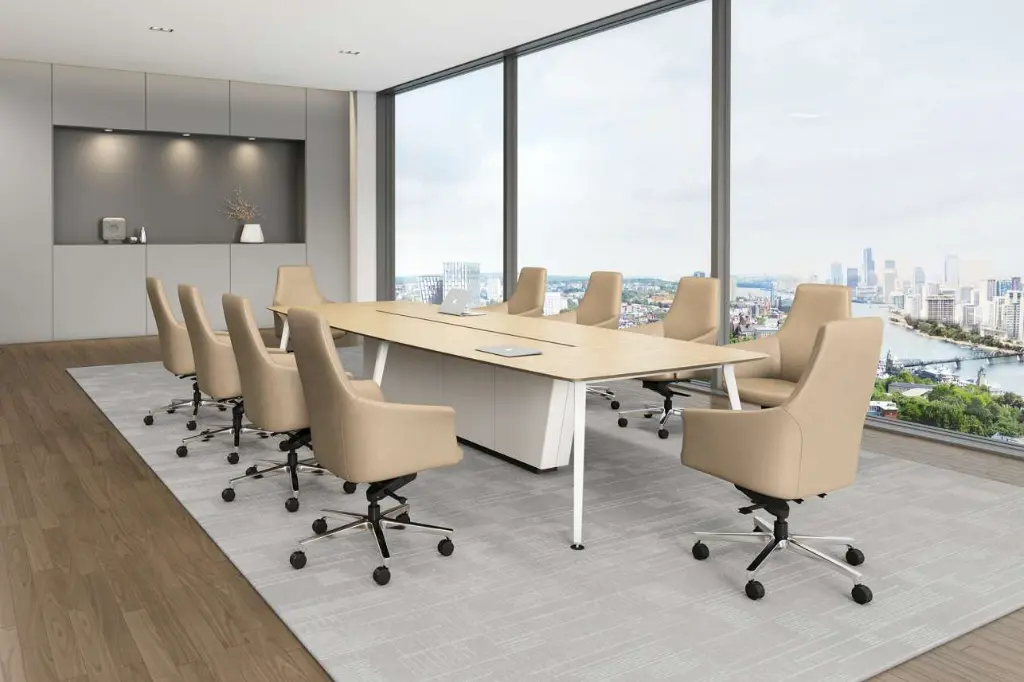 3 - Rhythm - α Guest Chair and Ingage Conference Table.webp