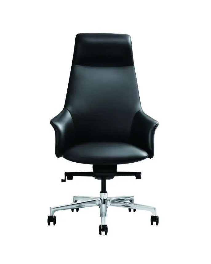 8 - Rhythm - α Executive Leather Chair in Carbon Black.webp