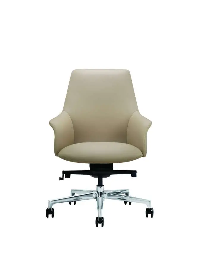 11 - Rhythm - α Guest Learther Chair in Ivory Beige.webp