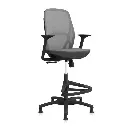56 - Trus - Stool Mid Back Cushioned with Footrest & Glide_45°_Front_View_MT06_NW39.webp