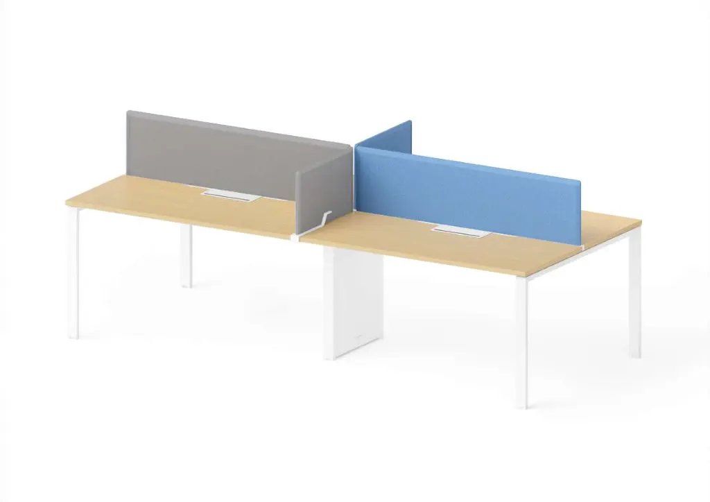 1 - Avail Go Double Bench with Desktop Bevel Frameless Screen and Straight Leg_MFAS_NW05_NW36.webp