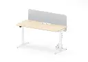 3 - Avail Go Height-adjustable Single Desk with Desk Mount Frameless Screen_MFAS_CSE45.webp