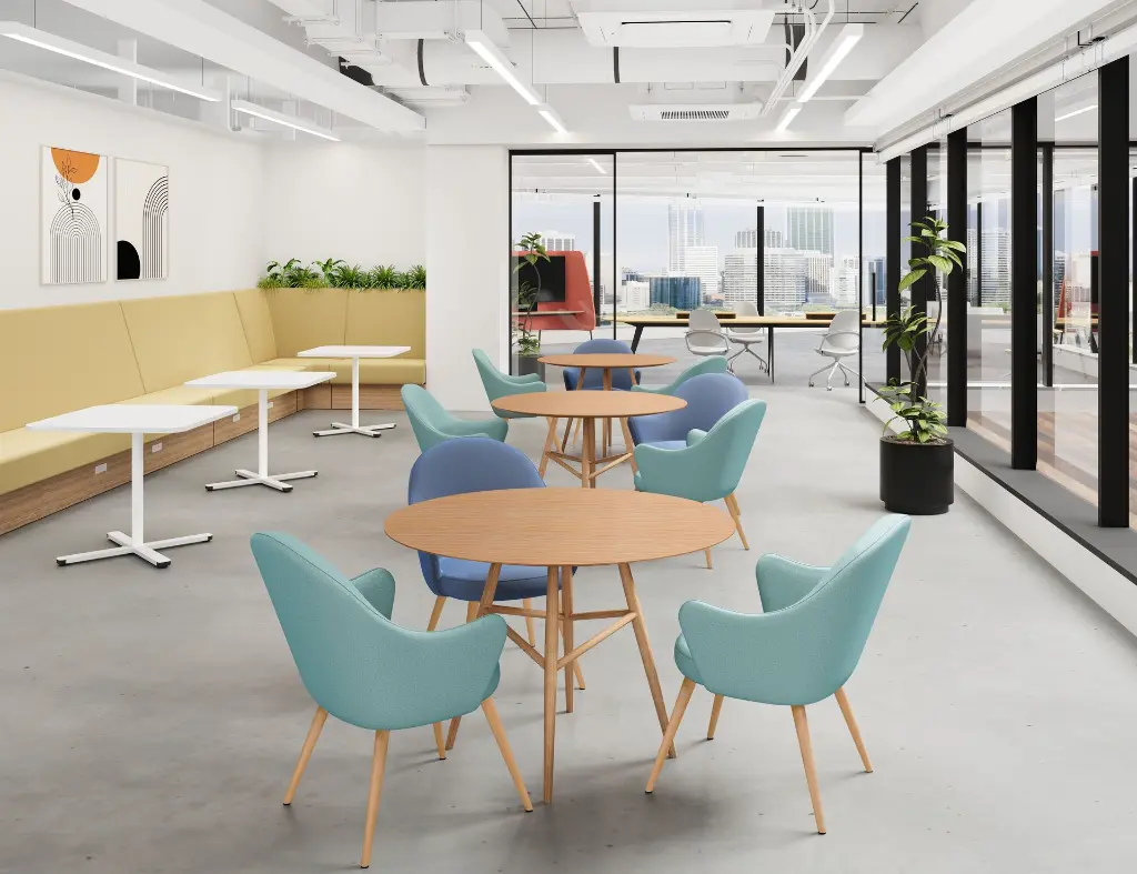 003_1 - Brunch Veneer Round Table, Astrid Club and ELIO Modular Sofa Set.webp