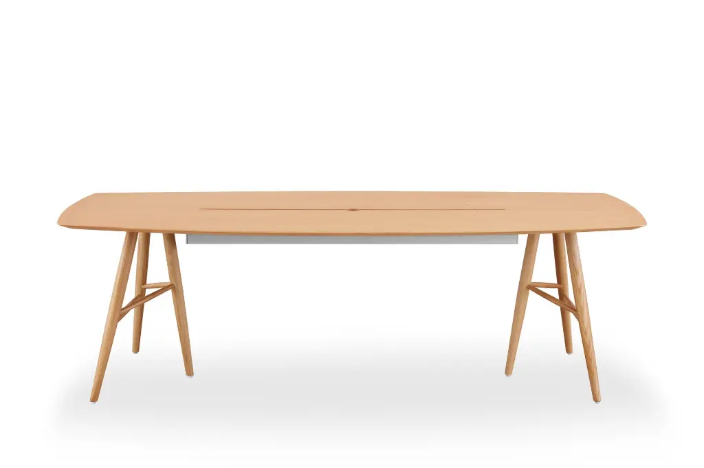 002_1 - Brunch Veneer - Ovoid Meeting Table With Slot_VRO.webp