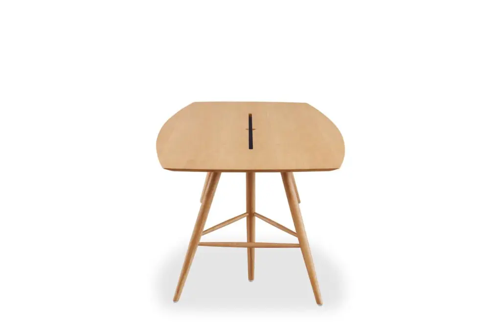 4 - Brunch Veneer - Ovoid Meeting Table With Slot_VRO.webp