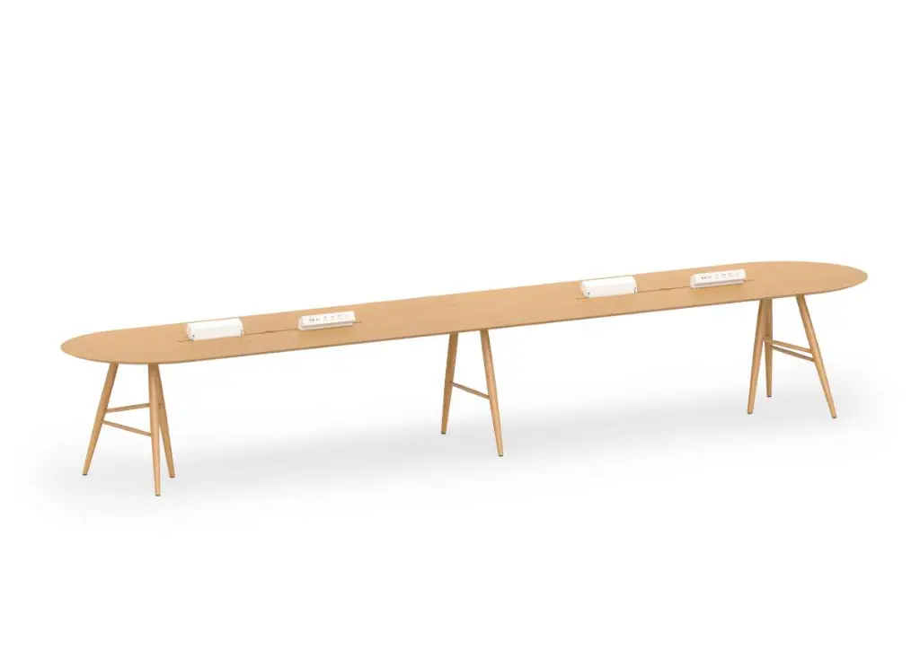 6 - Brunch Veneer - Oblong Meeting Table with Slot and LX1_VRO.webp