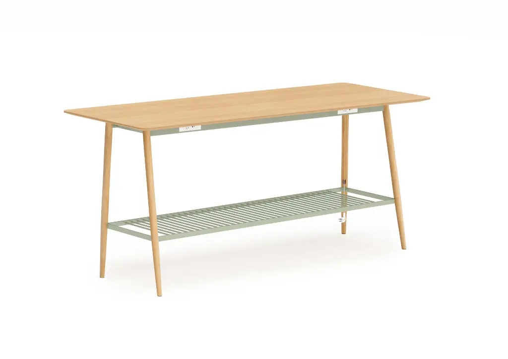 011_26 - Commons MFC - Island High Table with Hydrographic Printing Leg & Power Socket_MFLO_SA_HO_0.webp