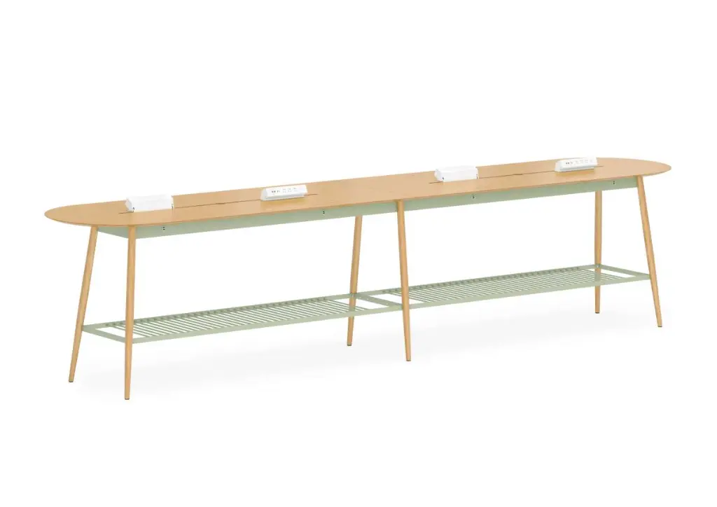 16 - Commons Veneer - Oblong Island High Table with Slot, USB Port and LX1_VRO_SA.webp