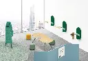 006_2 - Beans Wall Pad, Coves Lite Media, Birds Table & Divider and Ingage Stool.webp