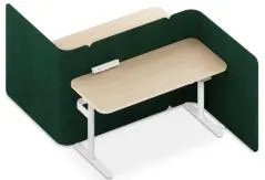 Duplex Back-to-back HAD Desk with Combined Floor Screen 2 Person
