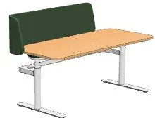Duplex HAD Workstation with Inbound Screen 1 Person