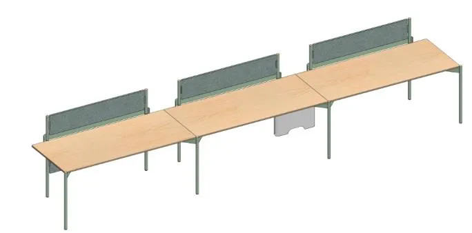 LONGHOUSE Single Bench Set 3 Person