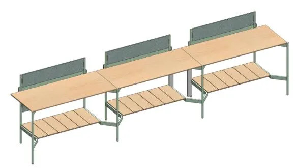 LONGHOUSE Single High Bench Set 3 Person