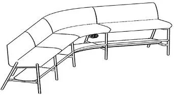 PERCH Sofa Set 11 w/Sockets